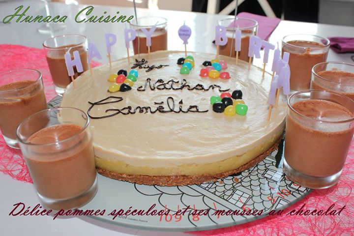 Lire la suite à propos de l’article Délice pommes spéculoos et ses mousses au chocolat