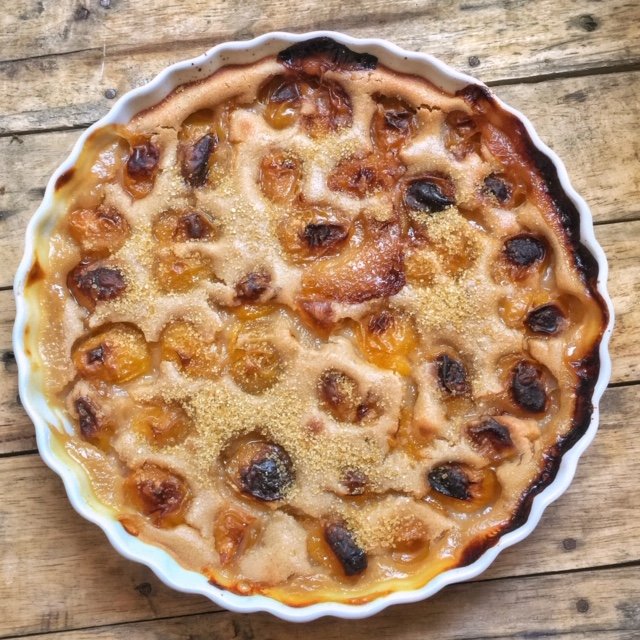 Lire la suite à propos de l’article Clafoutis Vegan aux Mirabelles