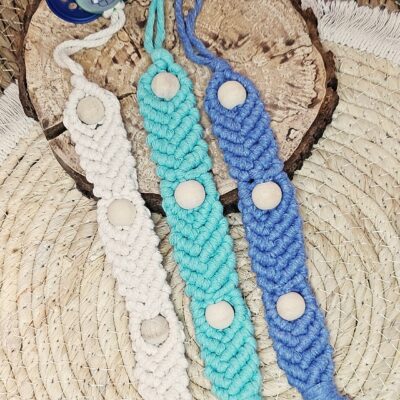 Attache tétine Macramé
